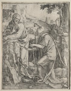 Die Versuchung Christi von Lucas van Leyden