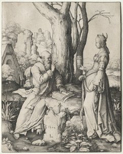 Die Versuchung des heiligen Antonius, 1509 von Lucas van Leyden