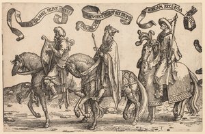 Die zwölf Könige Israels: David, Salomo, Rehabeam von Lucas van Leyden