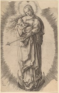 Die Jungfrau und das Kind auf der Mondsichel von Lucas van Leyden