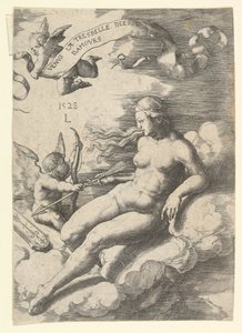 Venus und Amor, 1528 von Lucas van Leyden