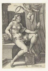 Vorsicht Prudencia (Titel auf Objekt) Sieben Tugenden (Serientitel)