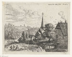 Dorf an einem Fluss