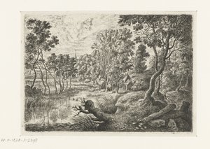 Landschaft mit einem Bach (Sechs Landschaften)