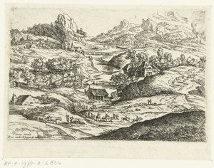 Landschaft mit Reitern