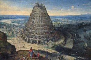 Der Turm von Babel von Lucas van Valckenborch