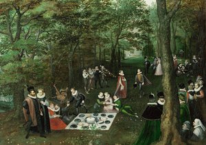 Frühling. Das Picknick von Lucas van Valckenborch