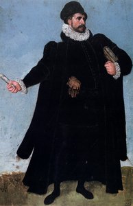Studie eines Kostüms, 16. Jahrhundert von Lucas van Valckenborch