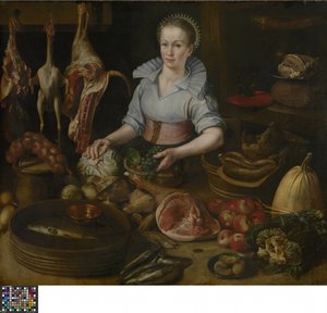 Die Küchenmagd von Lucas van Valckenborch