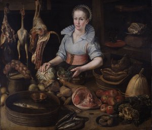 Die Küchenmagd, um 1600