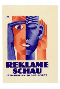 Reklameschau: Plakat für die Werbeausstellung in Berlin von Lucian and Rosen F. Bernhard