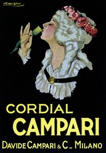 Werbeplakat für den Cordial Campari. Davide Campari & C. Milano 1921