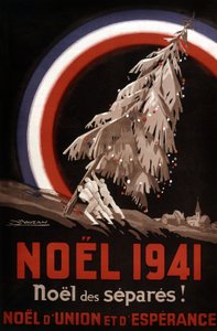 Plakat für Weihnachten der Gefangenen, Frankreich
