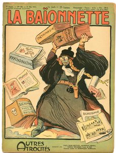 Titelbild von „La Baionnette“, Satirisch in Farben