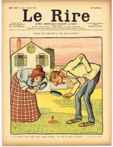 Cover von "Le Rire", Satirisch in Farben von Lucien Metivet