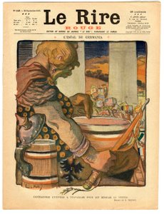 Titelblatt von "Le Rire rouge", Satirische in Farben von Lucien Metivet