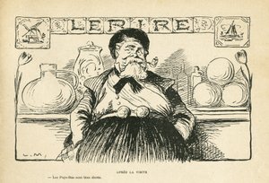 Illustration in Le Rire, 08/06/12 - Nach dem Besuch des Präsidenten - Fallieres Armand (1841-1931) (Gravur) von Lucien Metivet