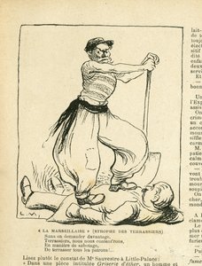 Illustration in Le Rire, 08/08/08 - La Marseillaise (Gravur) von Lucien Metivet
