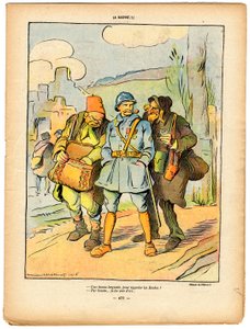 La Baionnette, Satirisch in Farben von Lucien Metivet