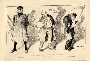 Le Rire rouge, Satirisch in Schwarz-Weiß