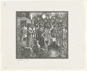 Der Fackelzug. Daphnis et Chloé (Serie) von Lucien Pissarro