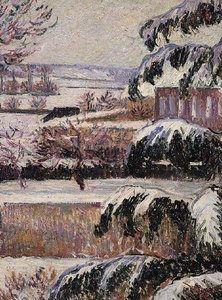 Eindruck von Schnee, Eragny von Lucien Pissarro