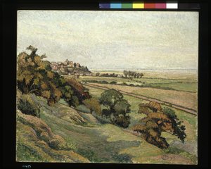Rye Von Cadborough, Sonnenuntergang von Lucien Pissarro