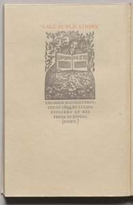 Die Königin der Fische: Tafel 13 (Kolophon) von Lucien Pissarro