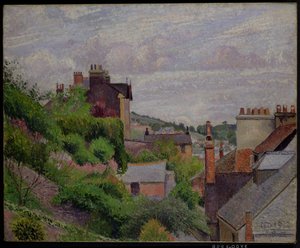Die Dächer von Dartmouth von Lucien Pissarro