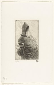 Sitzende Frau von Lucien Pissarro