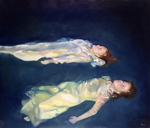 Zwei Mädchen schweben, 2004