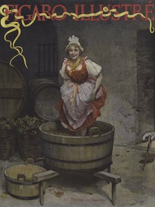 Die Ernte von Jeanneton. Titelbild von Le Figaro Illustre, November 1895 von Lucius Rossi