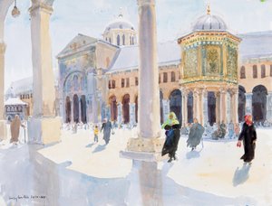 Die Große Umayyaden-Moschee, Damaskus, Syrien von Lucy Willis