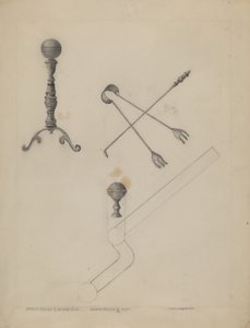 Andiron und Kaminset von Ludmilla Calderon