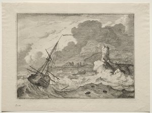 Sturm auf See, 1701 von Ludolf Backhuysen