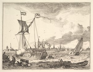 Hafenszene von Ludolf Backhuysen I