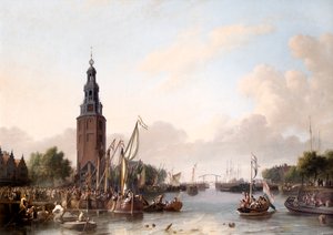 Ein Mann von Rang geht in Amsterdam an Bord
