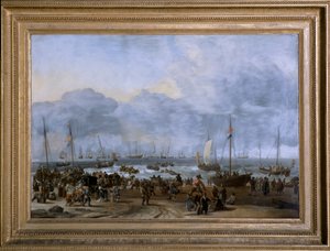 Die Landung von Wilhelm von Oranien in Scheveningen von Ludolf I Backhuysen