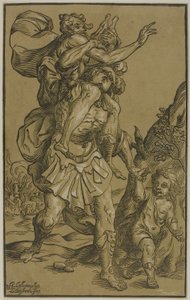 Aeneas und Anchises von Ludolph Büsinck