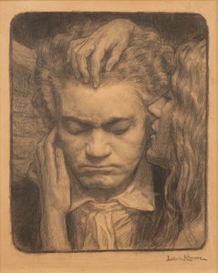 Beethoven hört einer Muse zu von Ludovic Alleaume
