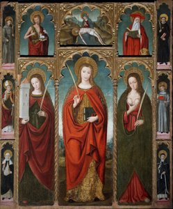 Polyptychon der Heiligen Devota, ca. 1517 von Ludovico Brea