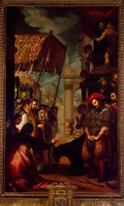 Der heilige Antonius von Padua und das Wunder des Maultiers von Ludovico Cardi