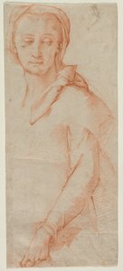Halbfigur-Studie einer Frau, 1500er Jahre