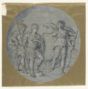 Diana spricht zu Aeneas und Achates von Ludovico Gimignani