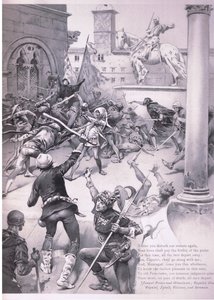 Wenn ihr jemals wieder unsere Straßen stört, Illustration aus Romeo und Julia