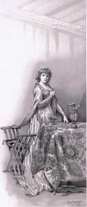 Lady Capulet: Geh, wecke Julia, geh und mach sie zurecht, Illustration aus Romeo und Julia