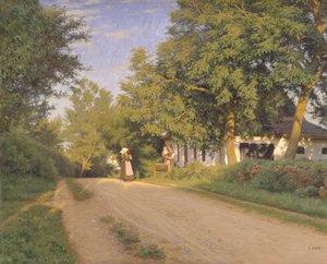 Weg durch ein Dorf