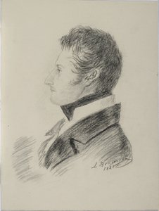 Porträt von Graf Matvey Yuryevich Vilyegorsky 1794-1866, 1821 von Ludwig Bramson