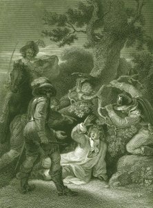 Herzog von Monmouth nach der Schlacht von Sedgemoor gefangen genommen