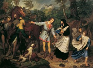 Rudolf von Habsburg und der Priester, 1828